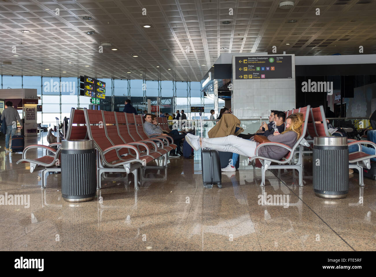 Aeroporto di Barcellona, Barcellona, Spagna Foto Stock