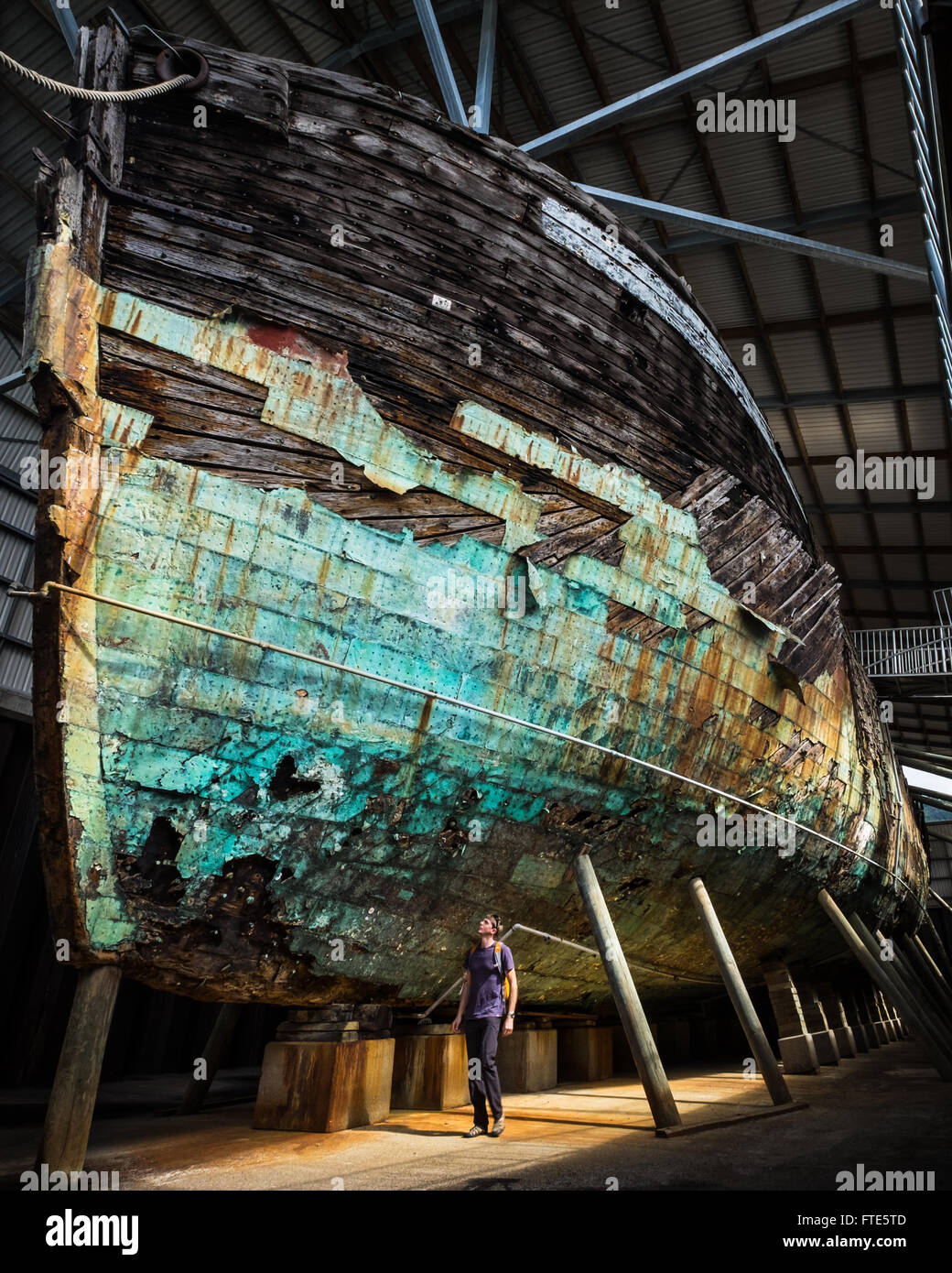 La Edwin Fox Maritime Museum di Picton Marlborough, Nuova Zelanda Foto Stock