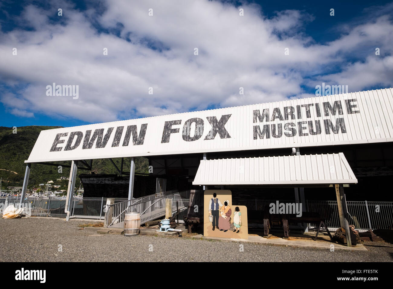 La Edwin Fox Maritime Museum di Picton Marlborough, Nuova Zelanda Foto Stock