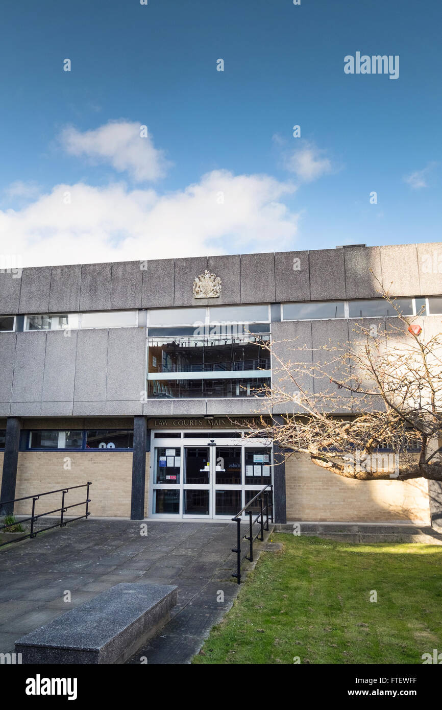 Barnstaple County Court, Famiglia corte e North Devon Pretura, Barnstaple, Devon, Regno Unito Foto Stock