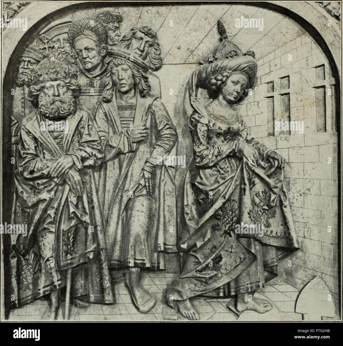 Uno studio sulla scultura medievale tedesca pubblicato nel 1909, esaminando lo sviluppo, gli stili e il significato culturale delle sculture del Medioevo in Germania. Foto Stock