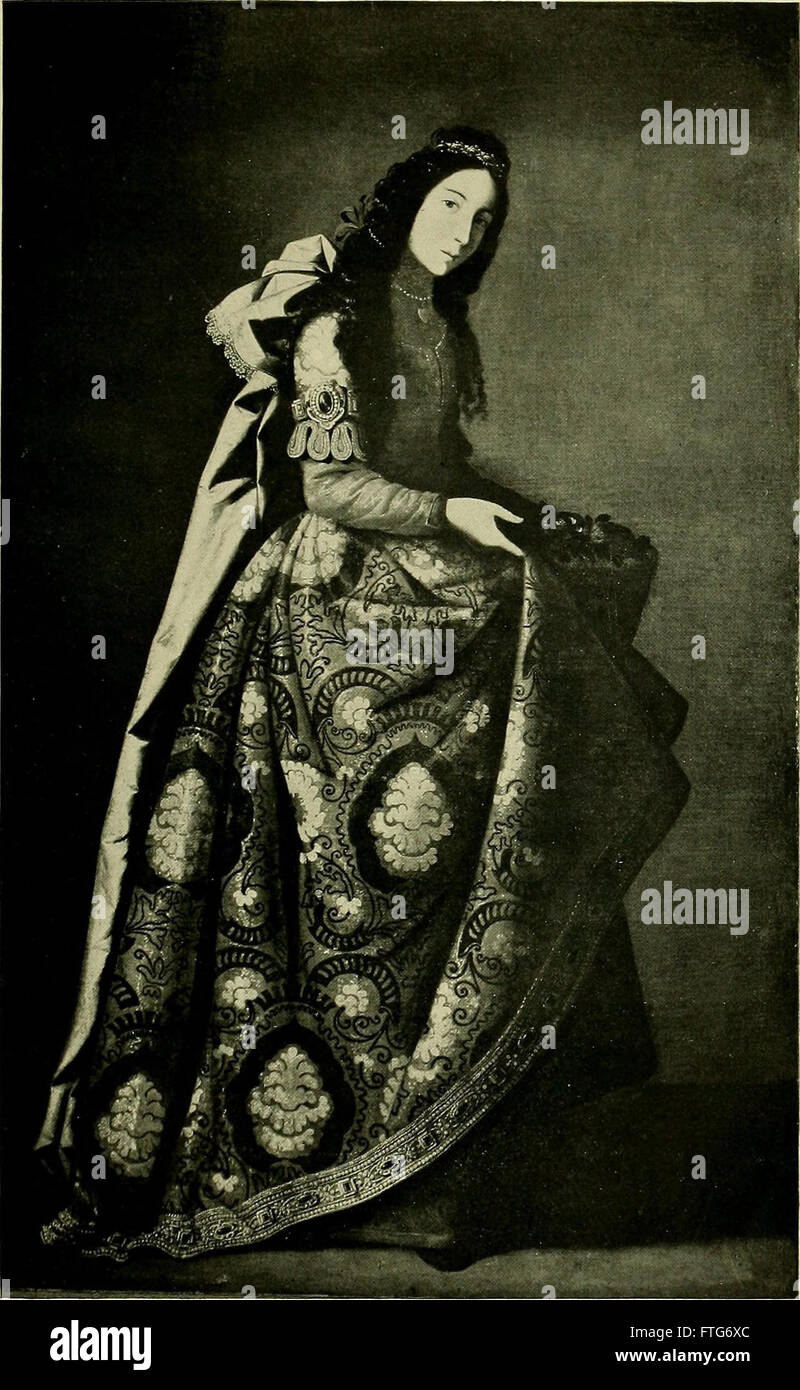 Una pubblicazione del 1918 che analizza la vita, l'epoca e le opere del pittore spagnolo Francisco de Zurbarán, concentrandosi sulla sua eredità artistica. Foto Stock