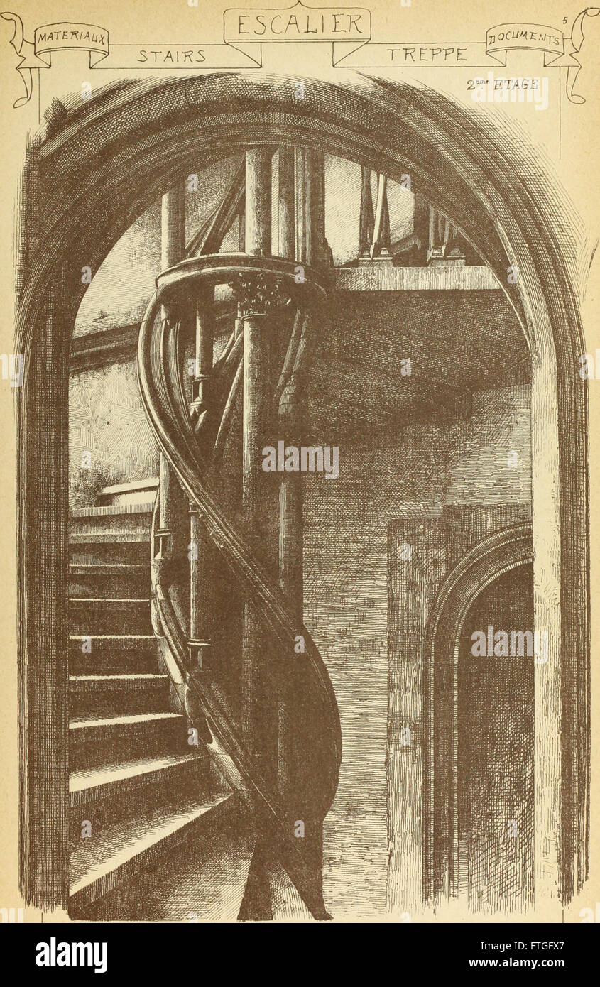 Questa pubblicazione del 1915 è una raccolta classificata alfabeticamente di materiali e documenti relativi all'architettura e alla scultura, che fornisce approfondimenti sui metodi di costruzione, i principi di progettazione e le opere artistiche da prospettive storiche a contemporanee. Foto Stock