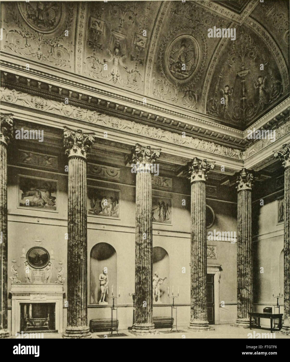 Robert Adam e i suoi fratelli - la loro vita, di lavoro e di influenza sulla architettura inglese, decorazione e arredamento (1915) Foto Stock