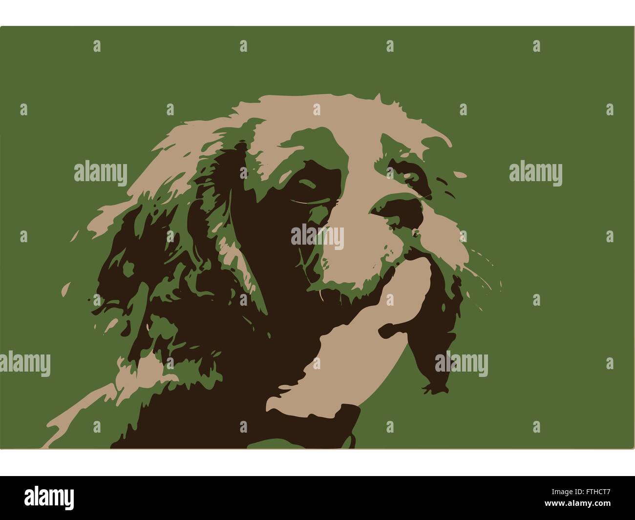 Cavalier King Charles Spaniel illustrazione vettoriale Illustrazione Vettoriale