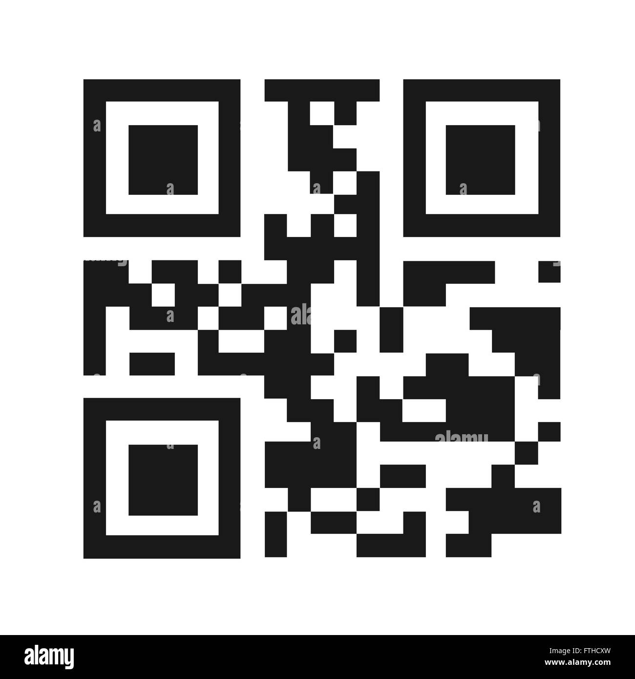 Codice QR illustrazione vettoriale isolato Illustrazione Vettoriale