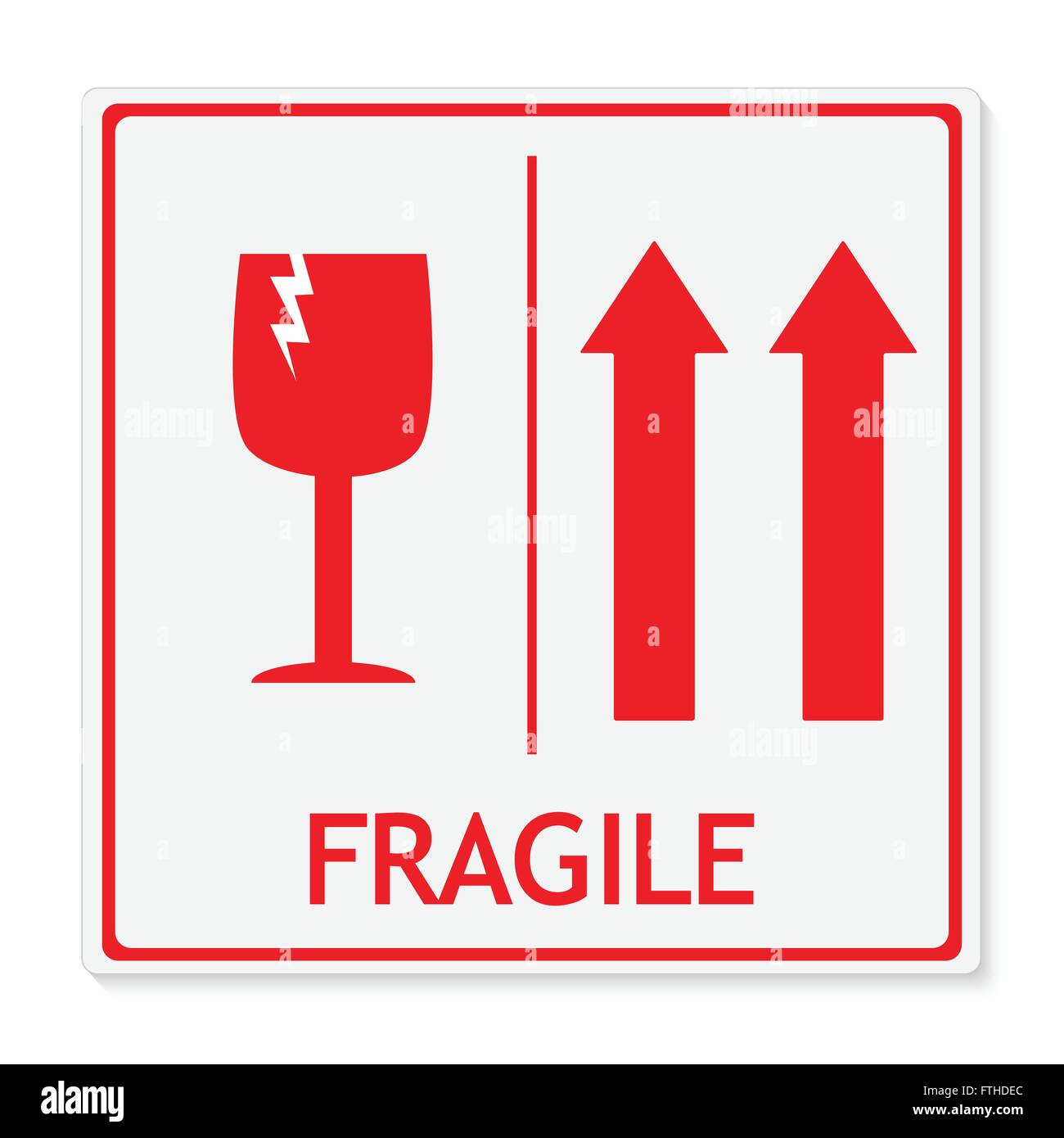 Fragile sign immagini e fotografie stock ad alta risoluzione - Alamy