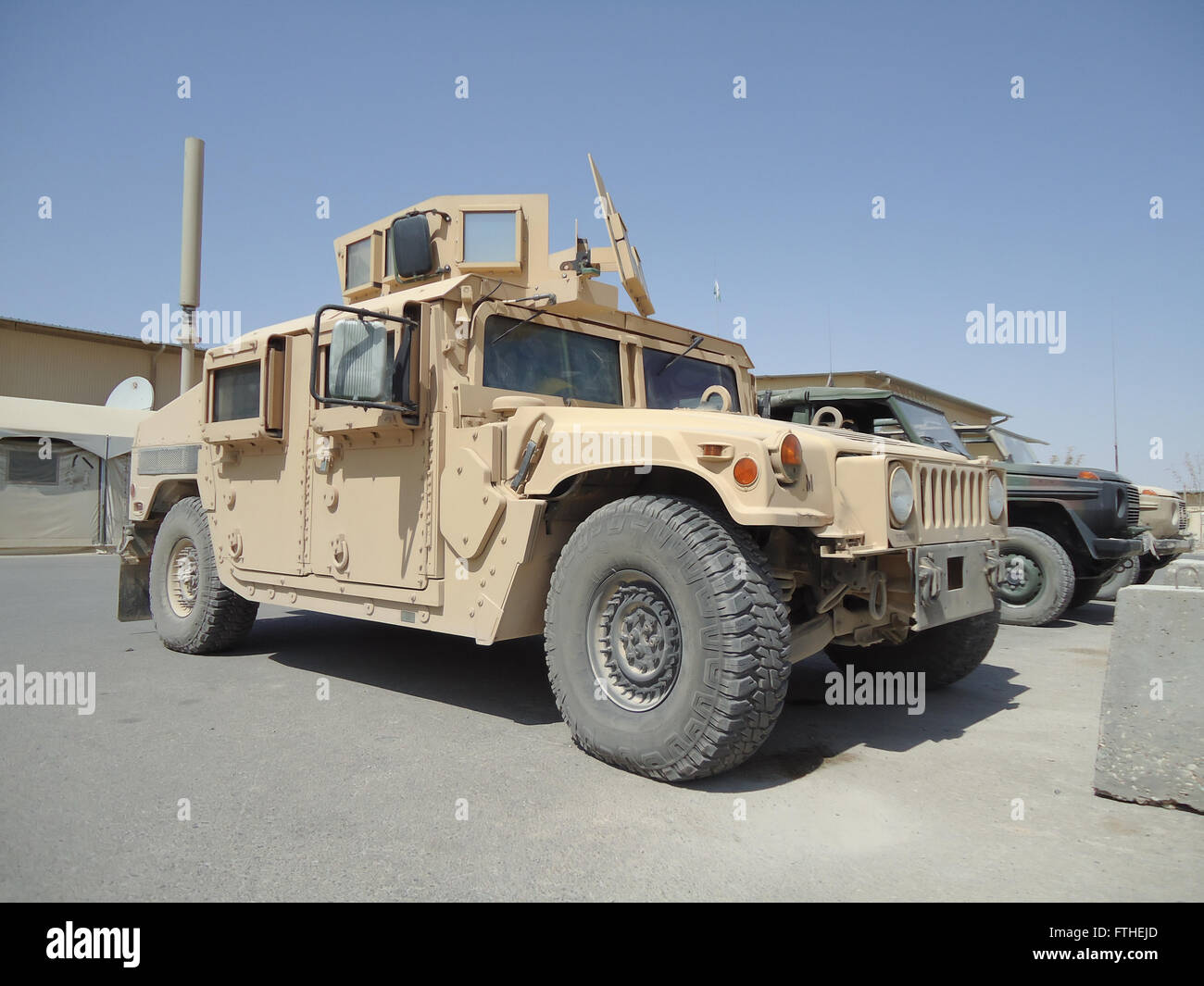 Esercito americano transporter HMMWV humvee Foto Stock