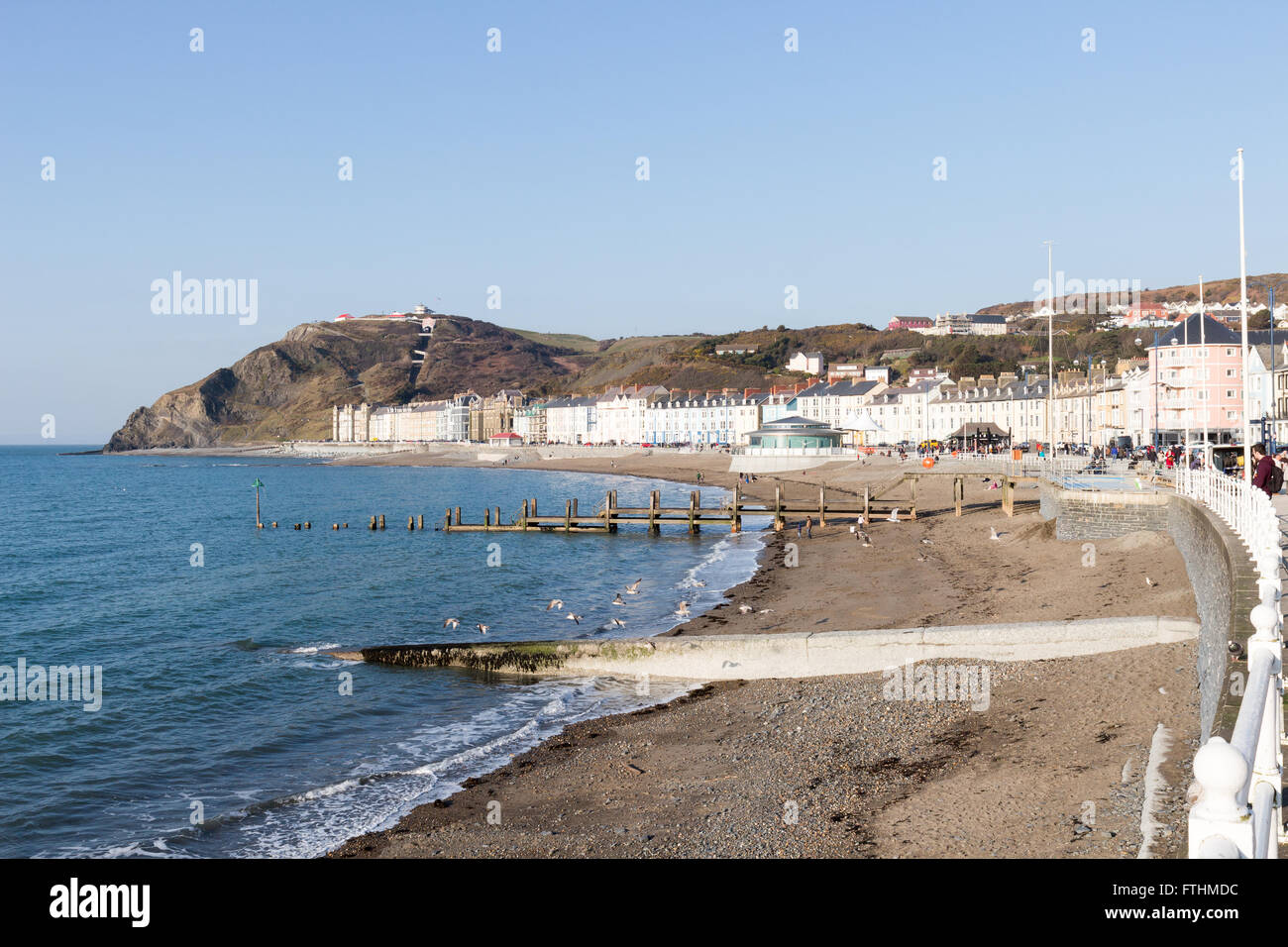 Aberystwth, Ceredigion, West Wales Foto Stock