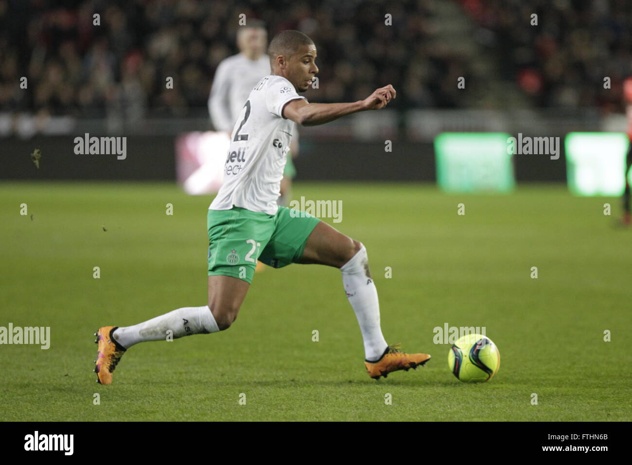 Kévin Monnet-Paquet quando uno league match Stade Rennais - come Saint Etienne Febbraio 4, 2016 a Roazhon park,Rennes Foto Stock