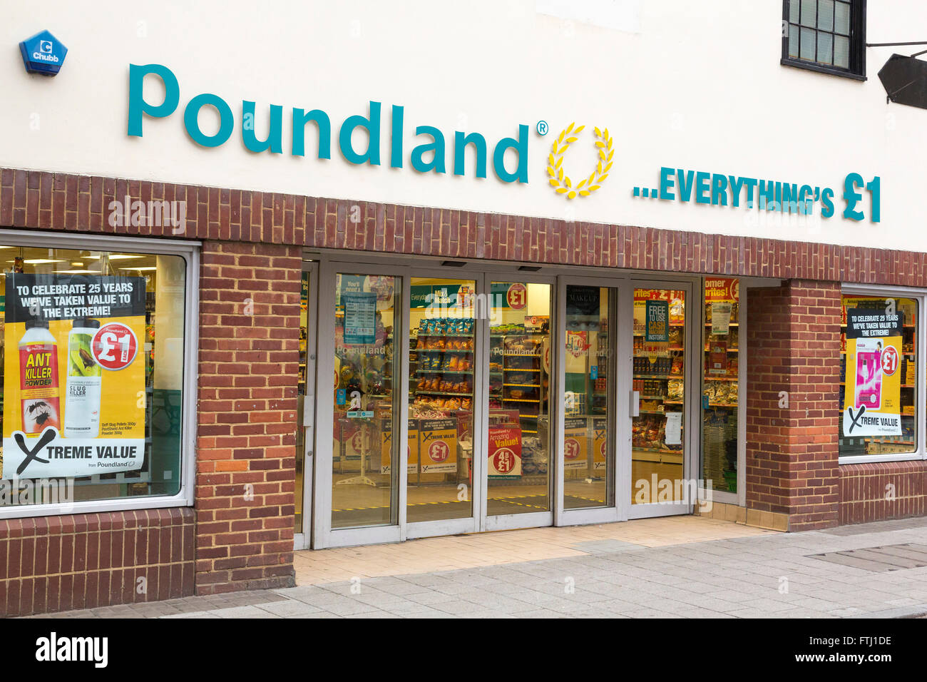 Poundland store del Regno Unito Foto Stock