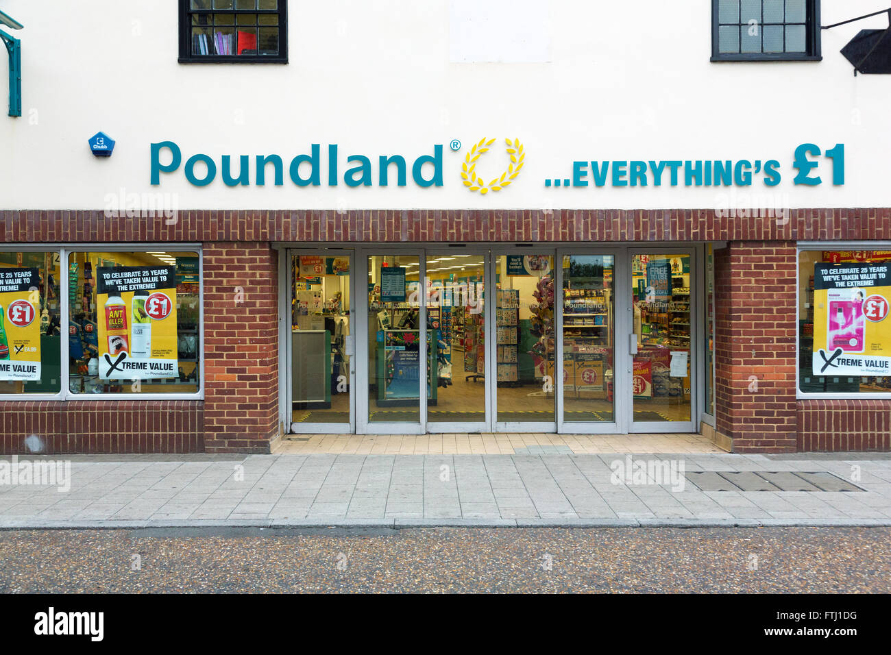 Poundland store del Regno Unito Foto Stock