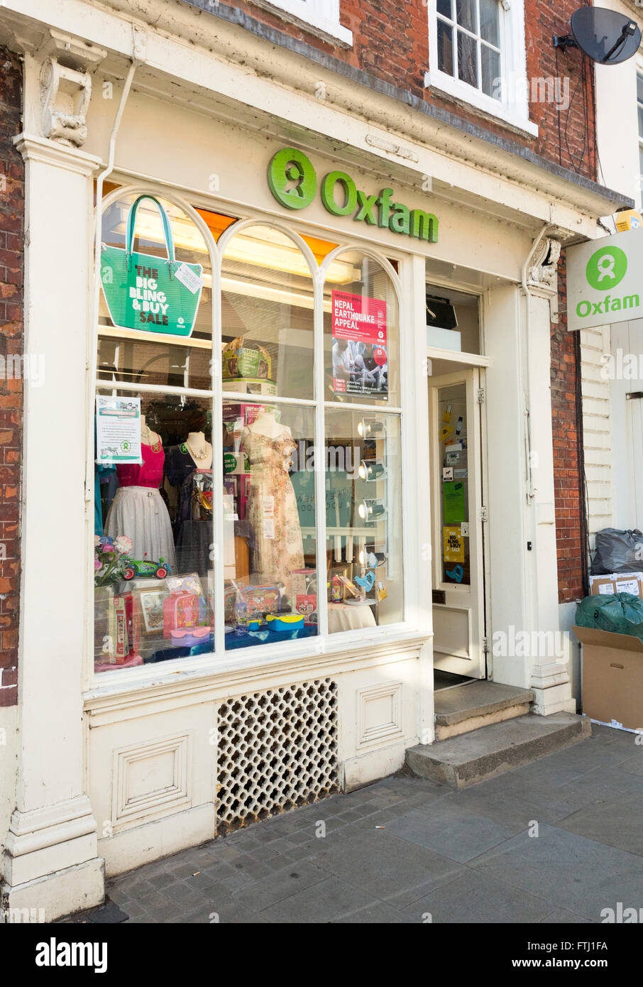 Negozio di Oxfam Foto Stock