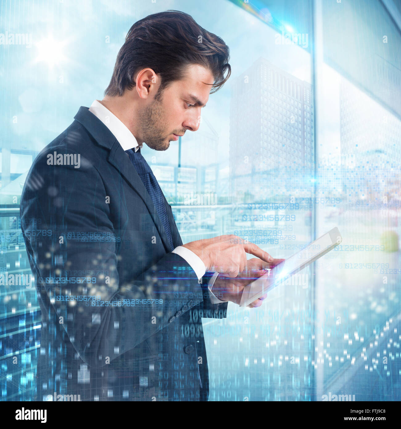 Cellulare aziendale Foto Stock