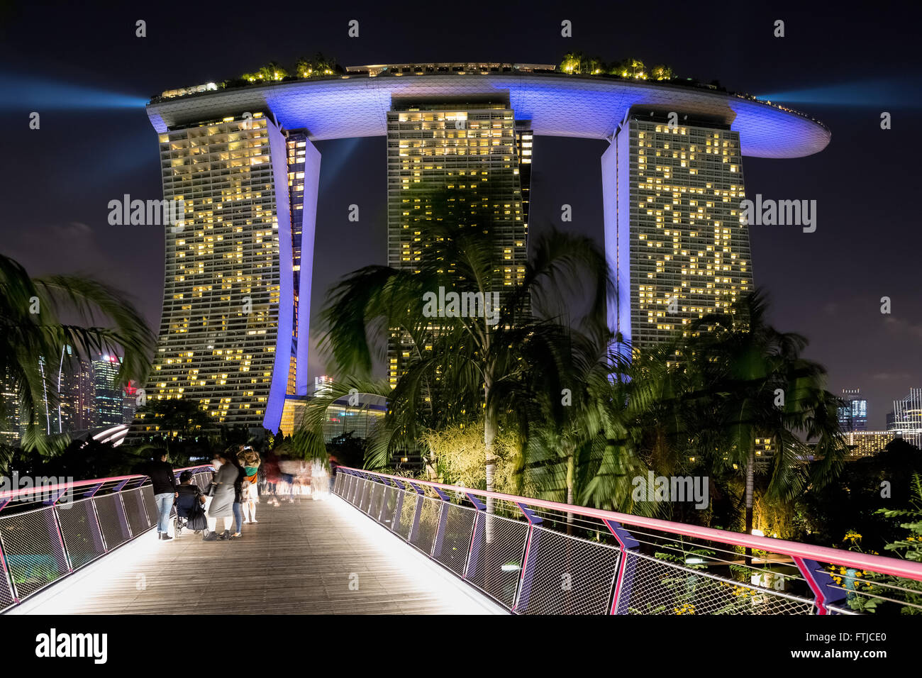 Il Marina Bay sands hotel di Singapore Foto Stock