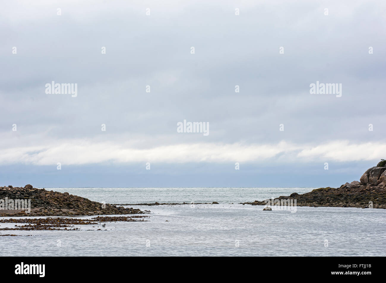 Oceano Atlantico al Parco Nazionale di Acadia, Maine. Foto Stock
