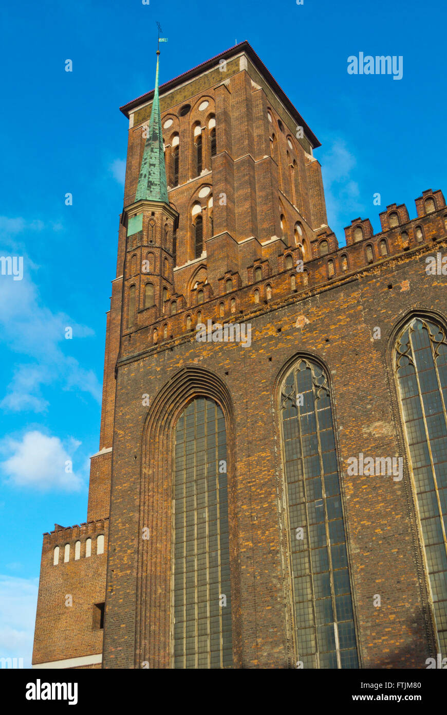 Bazylika Mariacka, chiesa di Santa Maria, Glowne miasto, città principale, Gdansk, Pomerania, Polonia Foto Stock