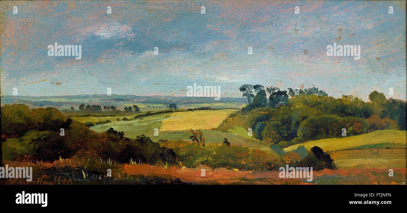 Johan Thomas Lundbye - vicino a Høbjerg. Frederiksvaerk. Lo studio - La Collezione Hirschsprung Foto Stock