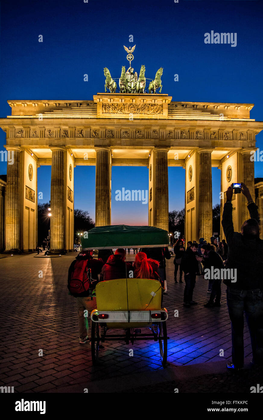 La Porta di Brandeburgo Foto Stock