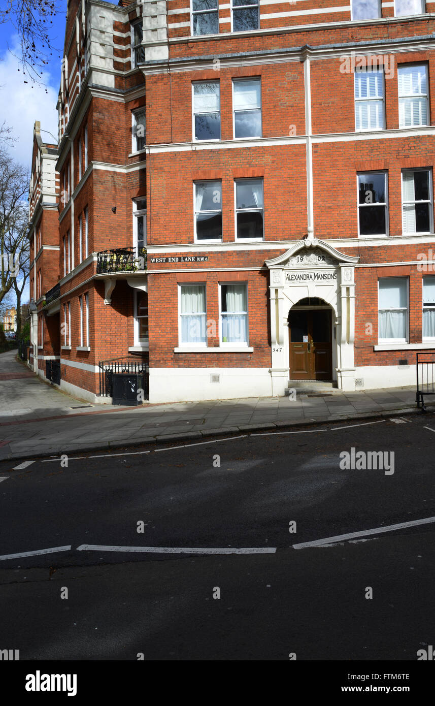 London NW6, West Hampstead, West End Lane, Alexandra Mansions Foto Stock