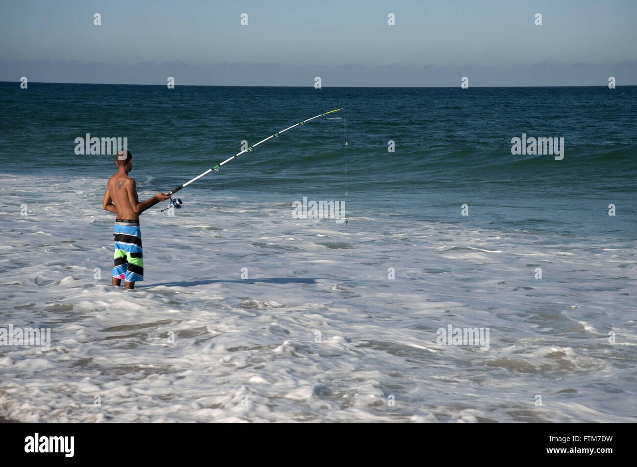 Mocambique spiaggia nella città costiera di Florianopolis Foto Stock