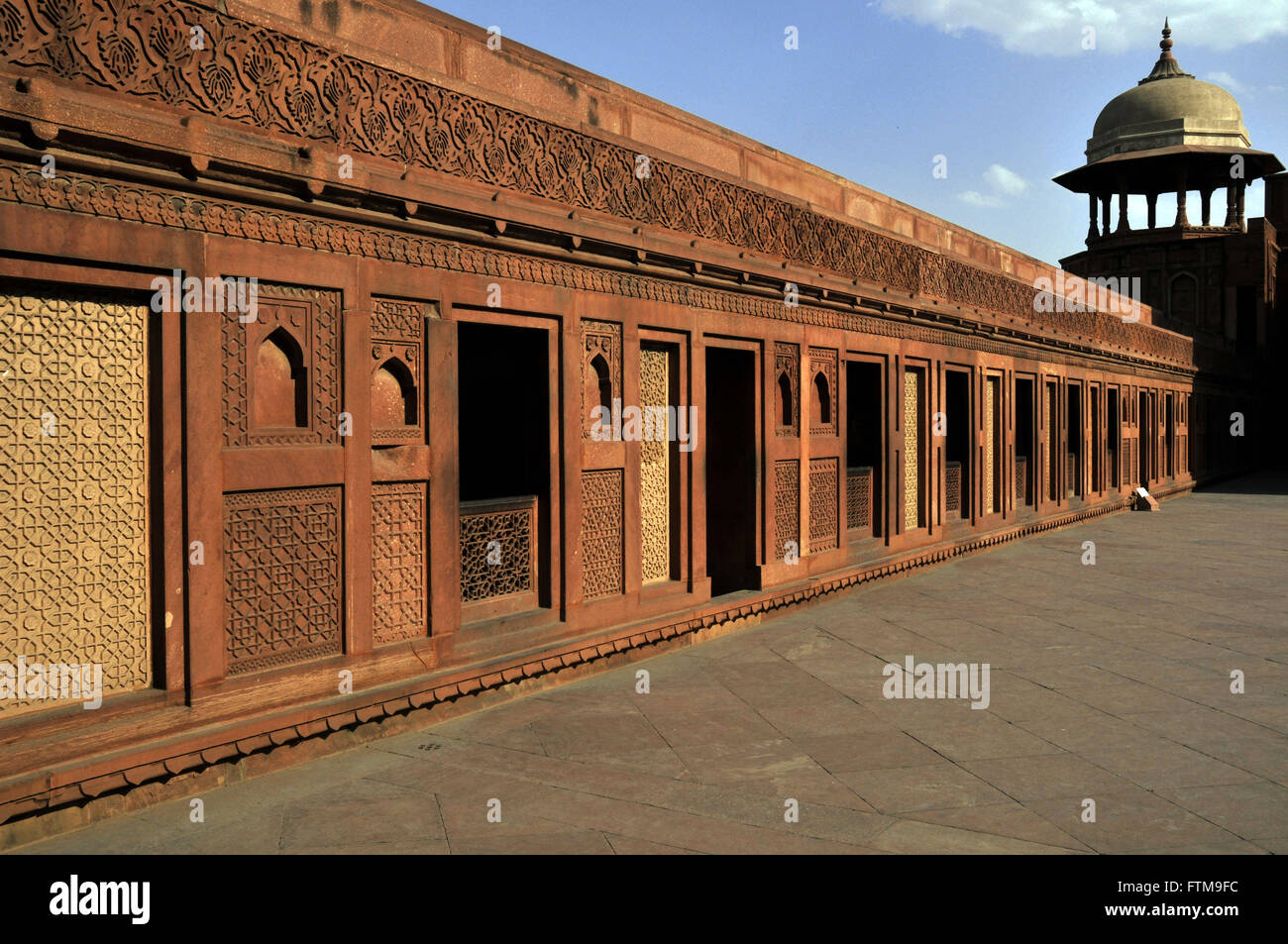 Dettaglio di Agra fort - palazzo di città fortificata Foto Stock