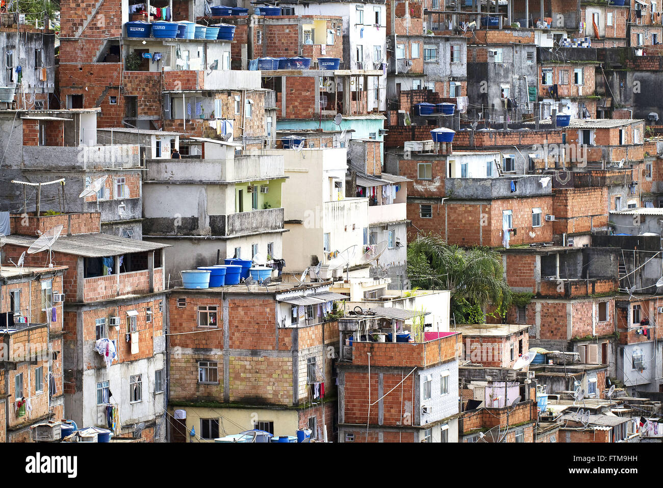 Favela Morro do Pavao-Pavaozinho città di Rio de Janeiro Foto Stock