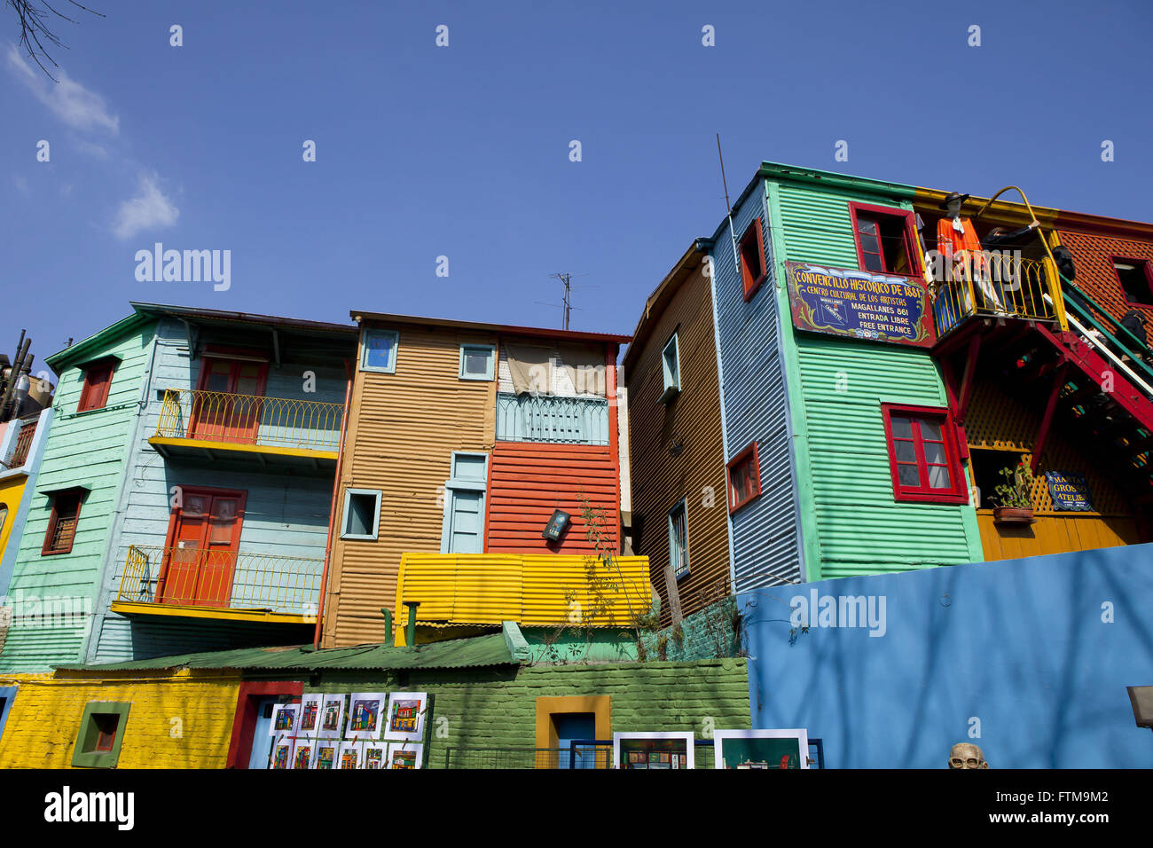 Caminito Street - Open Air Museum - La Boca neighborhood Foto Stock