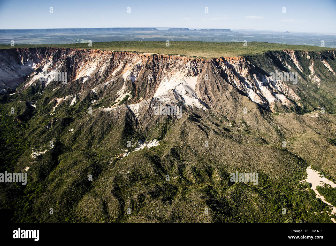 Vista aerea della Serra do Espirito Santo Foto Stock