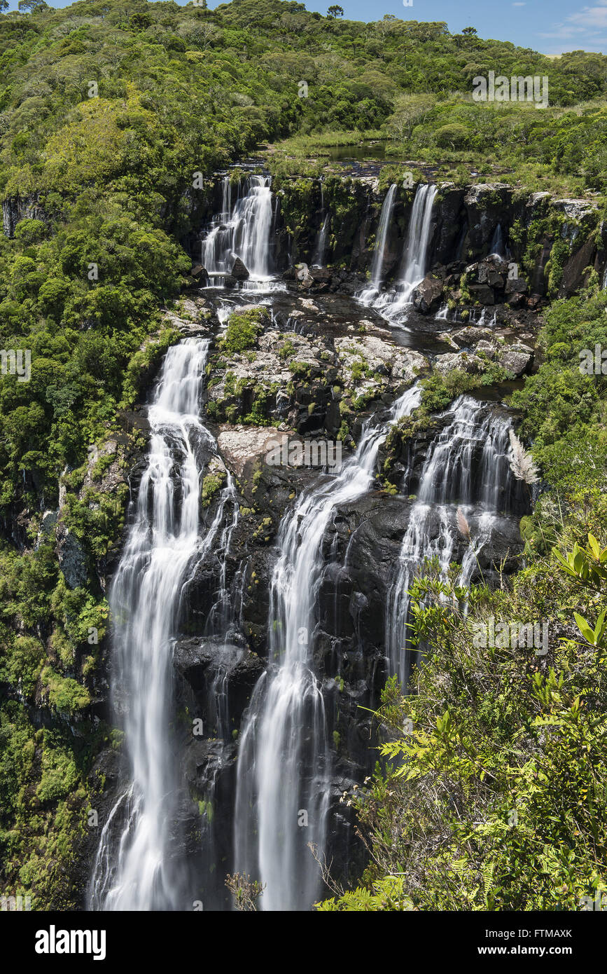 La cascata nel Black Tiger Canion Fortaleza - Parco nazionale della Serra Geral Foto Stock