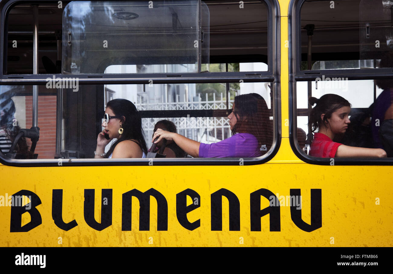 Trasporto pubblico urbano della città di Blumenau Foto Stock