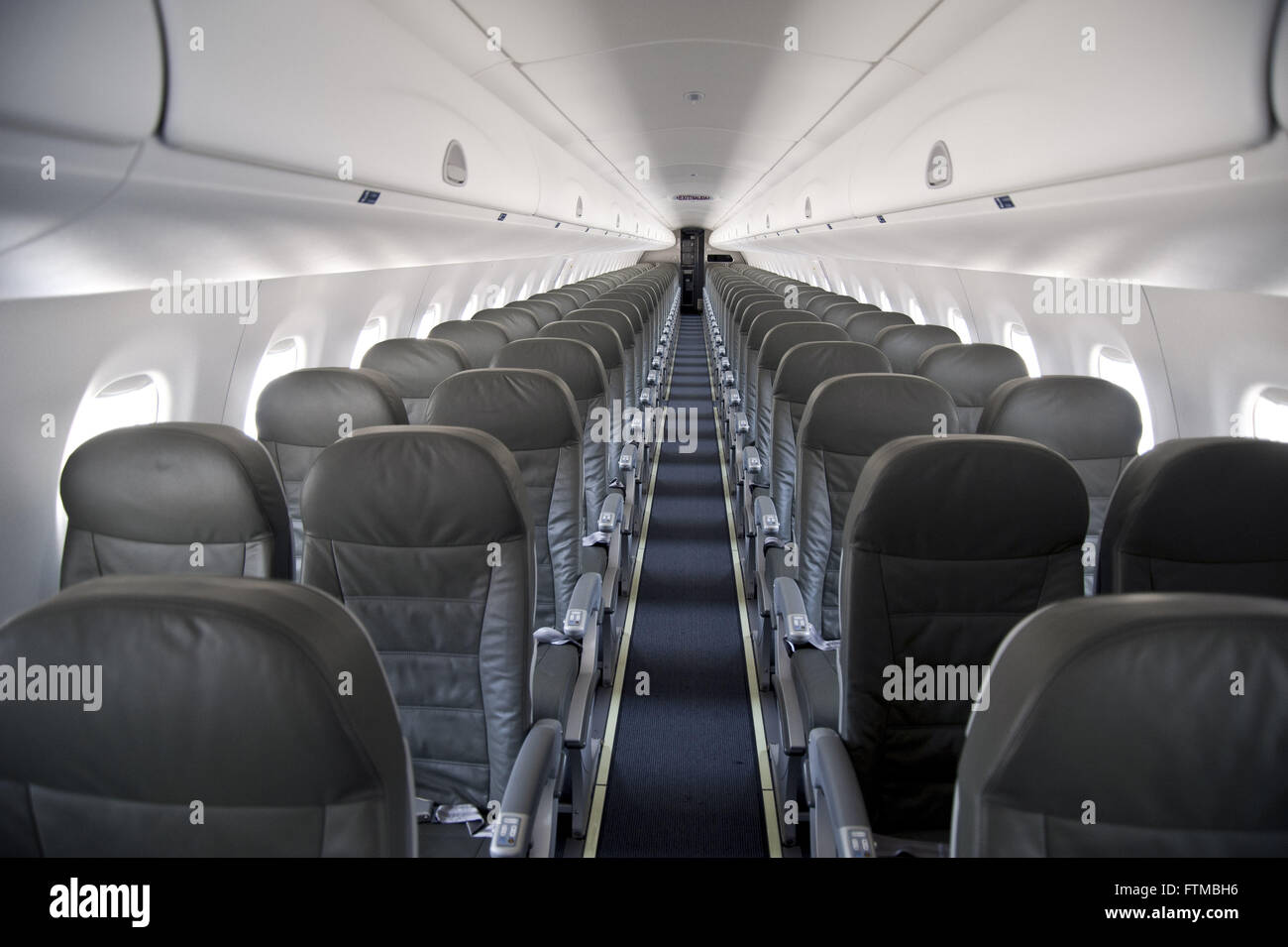 Interior modello di aeromobile EMB-195 Embraer Foto Stock