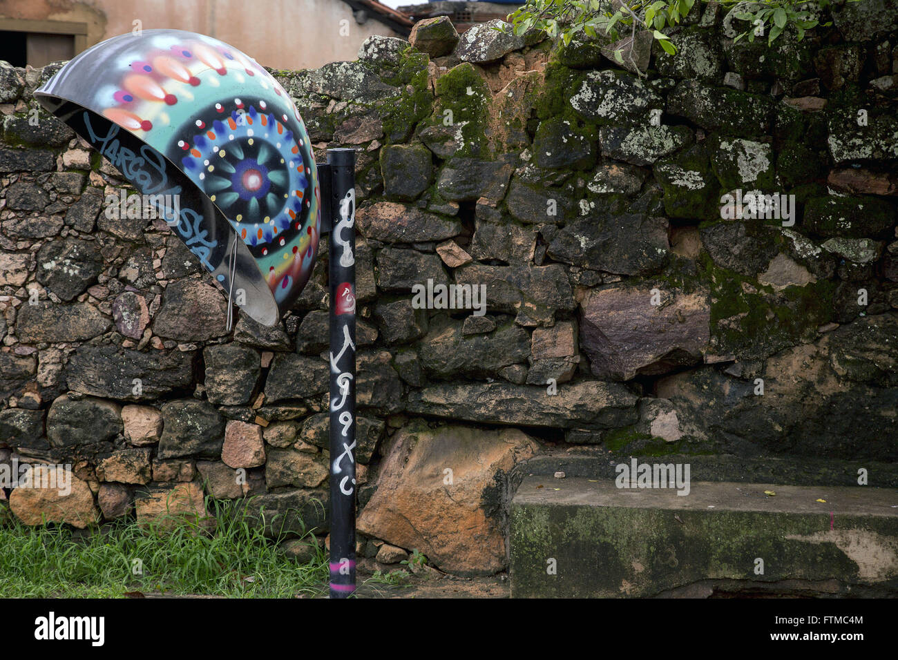 Telefono pubblico nel distretto di Igatu Foto Stock
