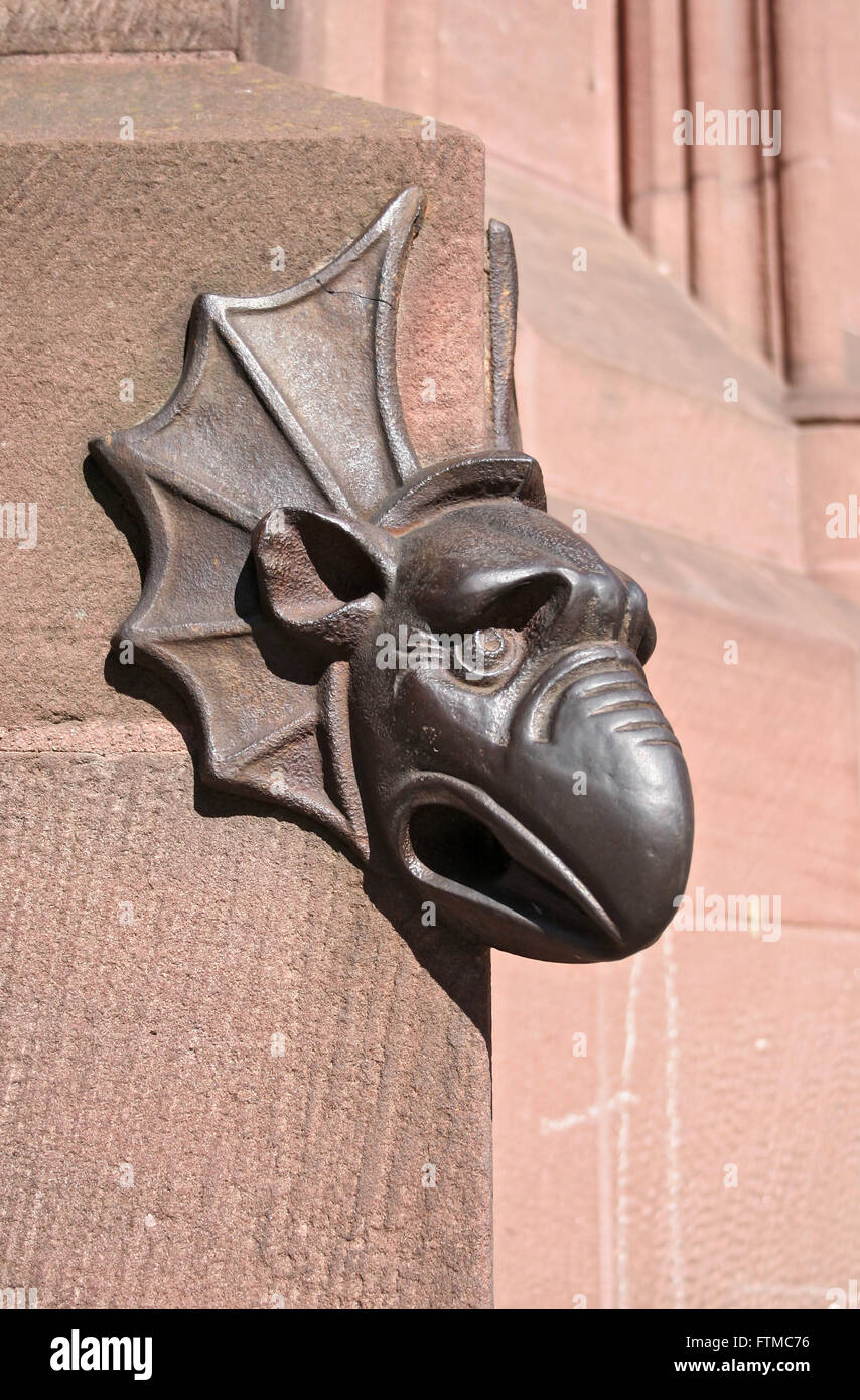 Gargoyle cattedrale di Strasburgo Foto Stock