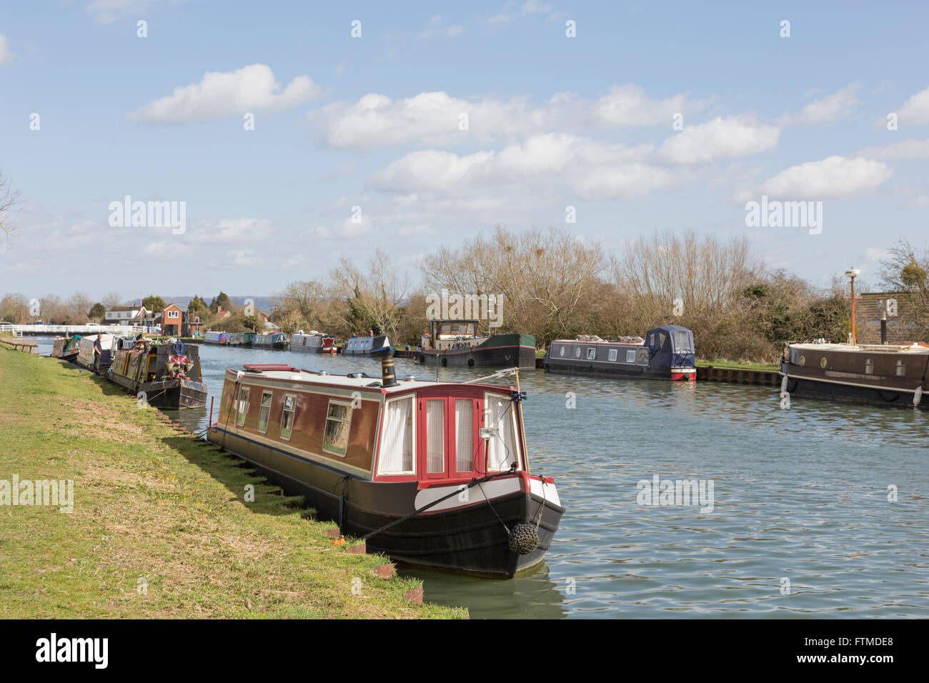 Gloucester e Nitidezza Canal vicino Slimbridge, Gloucestershire, England, Regno Unito Foto Stock