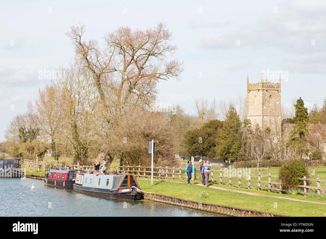 Gloucester e Nitidezza Canal vicino Frampton on severn, Gloucestershire, England, Regno Unito Foto Stock