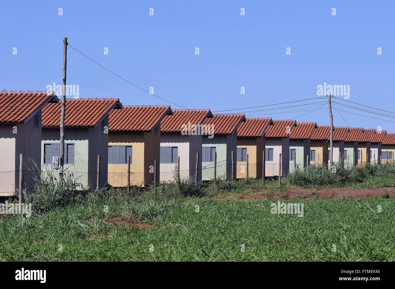 Costruzione di abitazioni a prezzi accessibili - residenziale Città Giardino Foto Stock