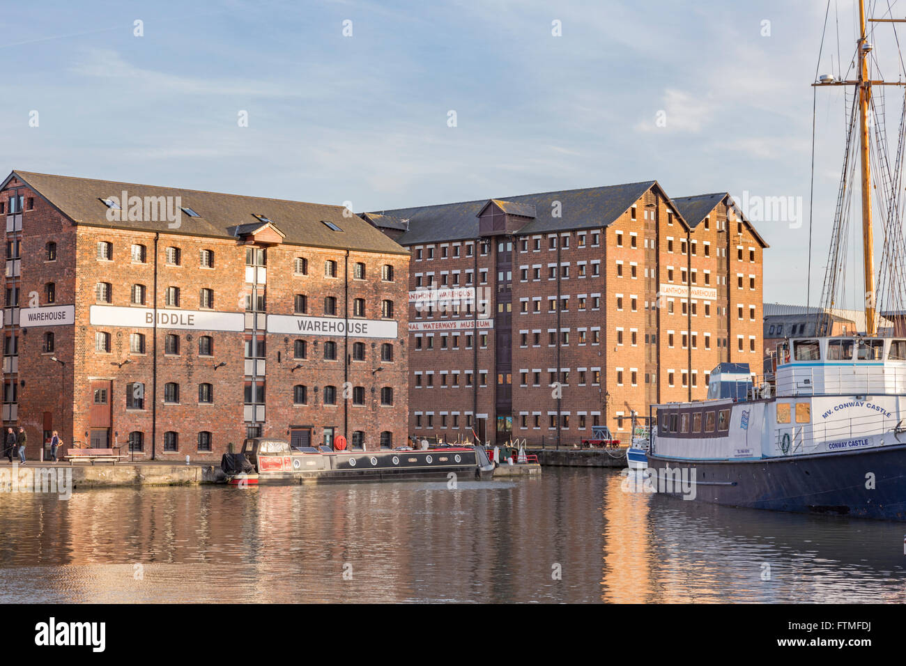 Gloucester Docks, Gloucester, Gloucestershire, England, Regno Unito Foto Stock
