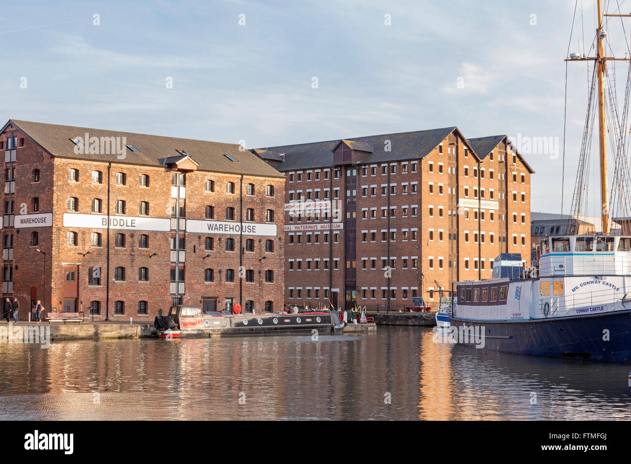 Gloucester Docks, Gloucester, Gloucestershire, England, Regno Unito Foto Stock