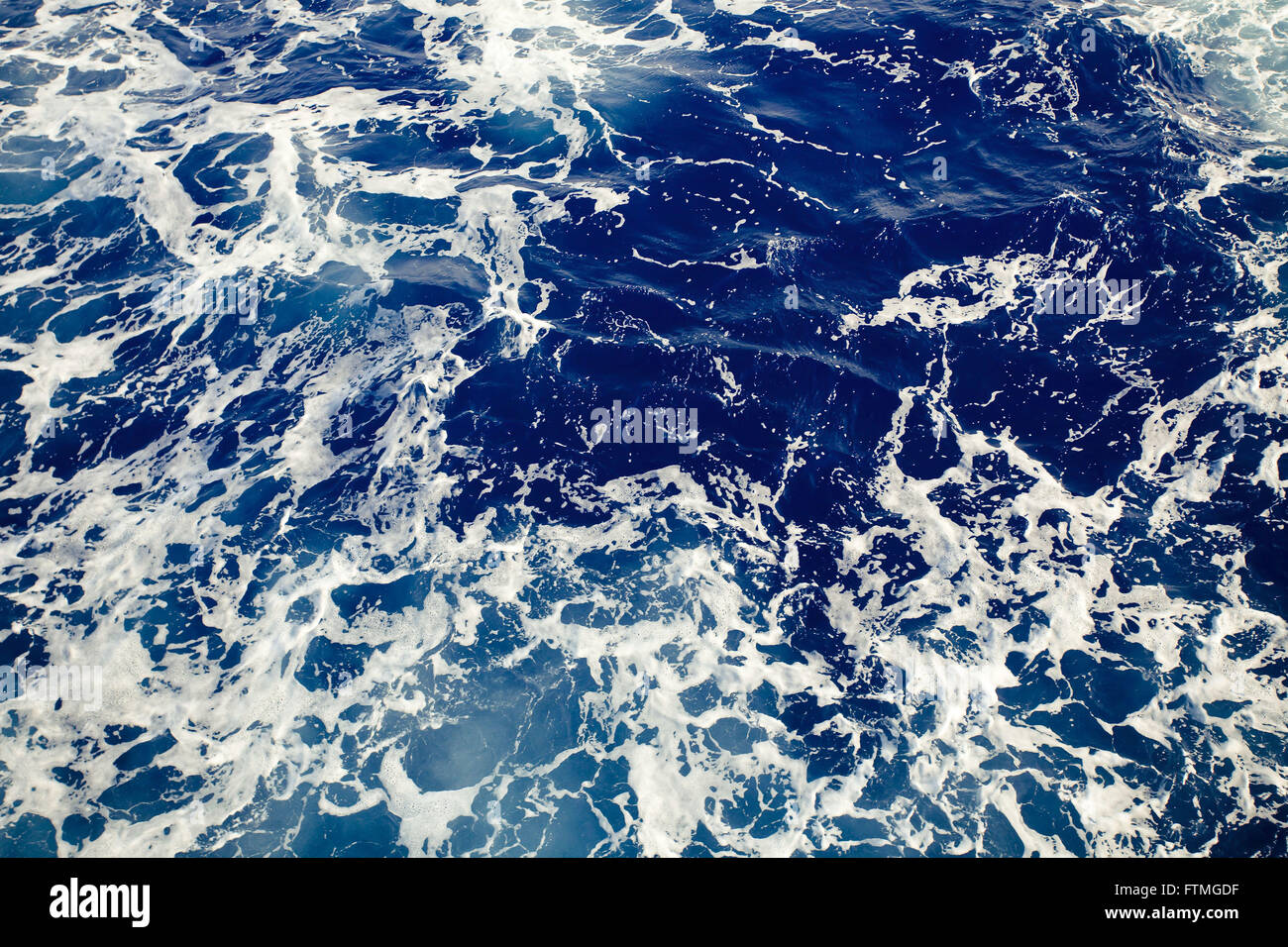Vista aerea dell'Oceano Atlantico al momento di Trindade Island Foto Stock