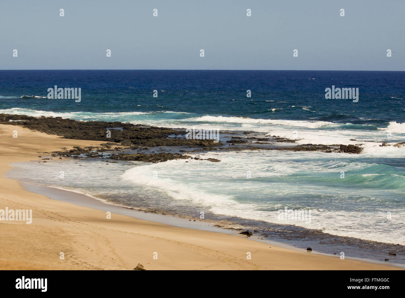 Ilha da Trindade con oceano Atlantico in background Foto Stock