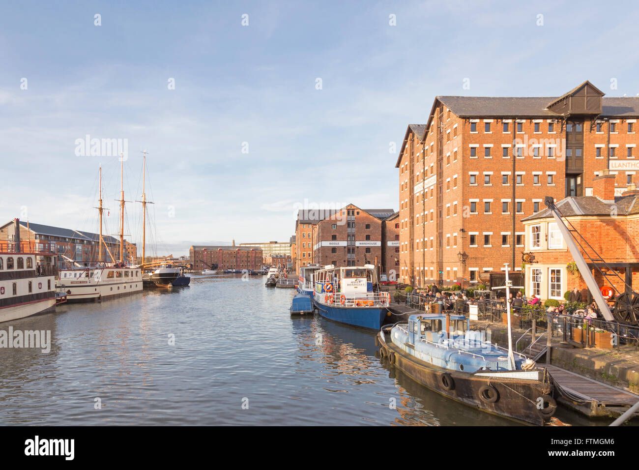 Gloucester Docks, Gloucester, Gloucestershire, England, Regno Unito Foto Stock