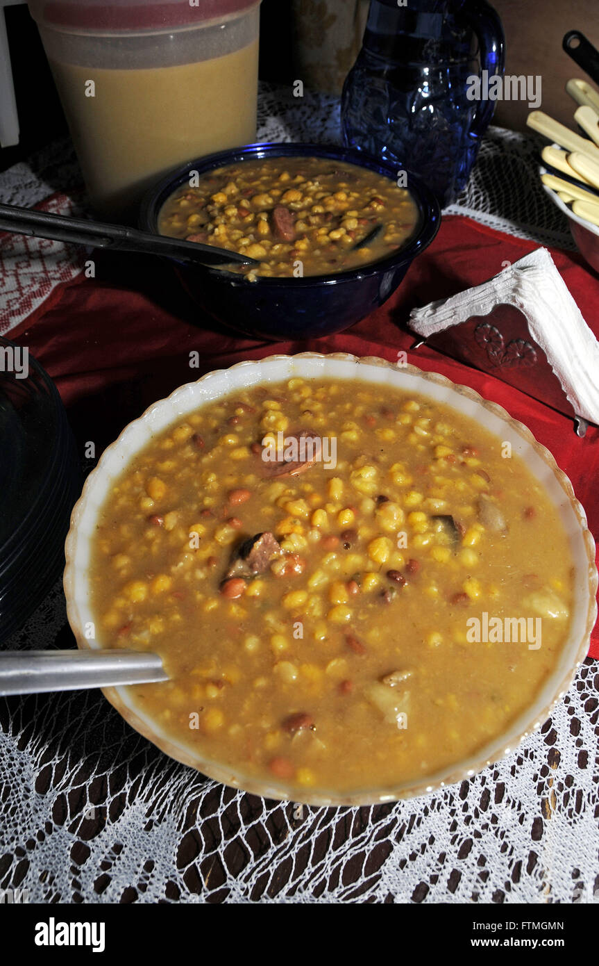 Il salato Mugunza - piatto a base di mais Foto Stock