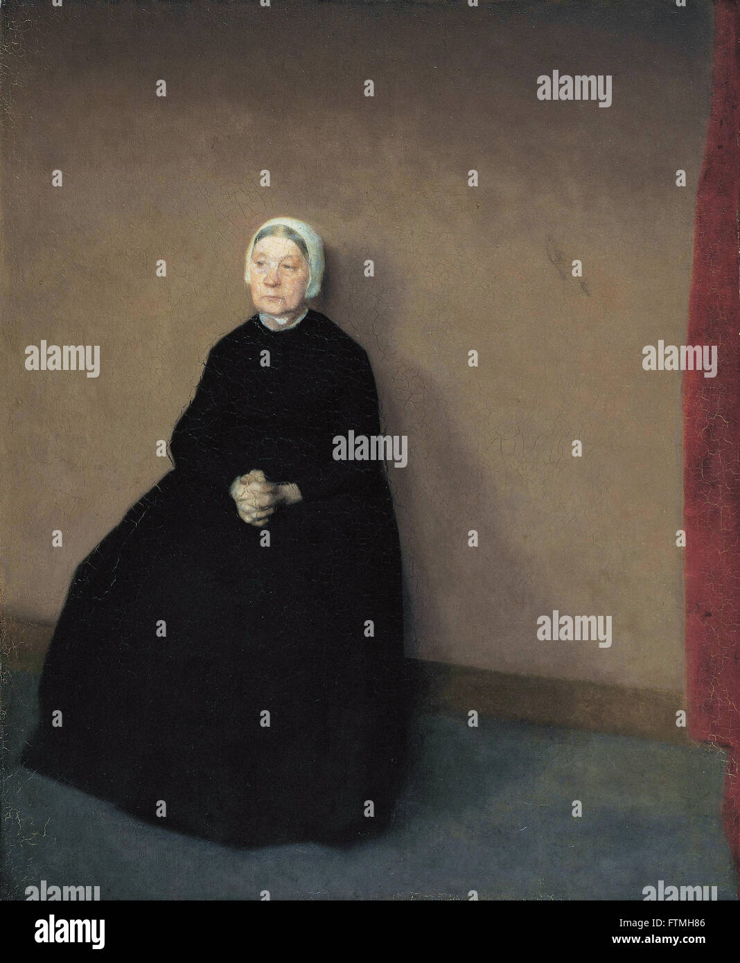 Vilhelm Hammershøi - Una vecchia donna - La Collezione Hirschsprung Foto Stock Vilhelm Hammershøi - Una vecchia donna - La Collezione Hirschsprung Foto Stock