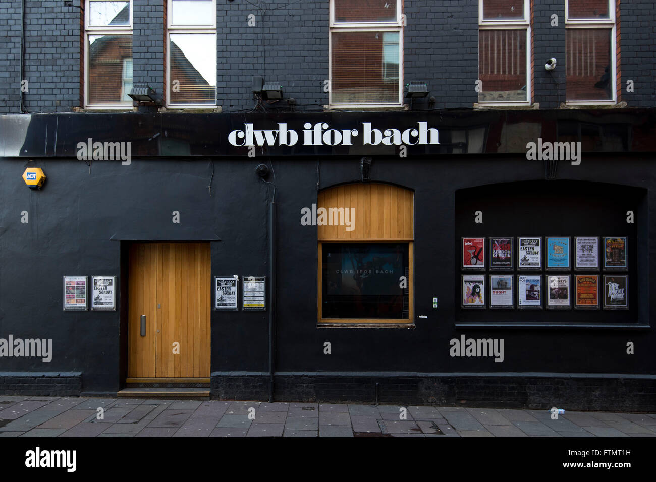 Clwb Ifor Bach (Gallese Club) su Womanby Street, Cardiff, Galles del Sud. Foto Stock