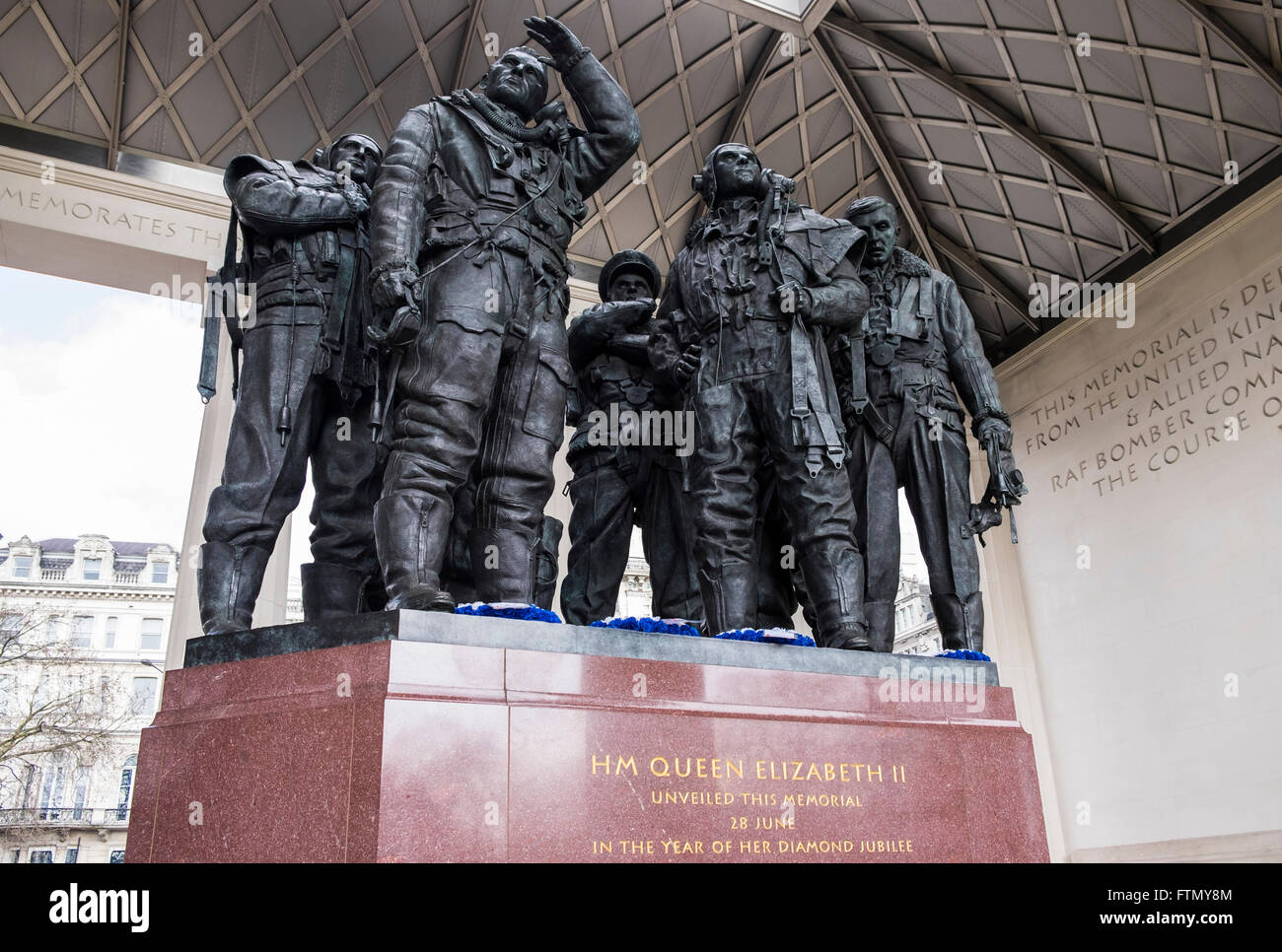 Royal Air Force Bomber Command Memorial, London, England, Regno Unito Foto Stock