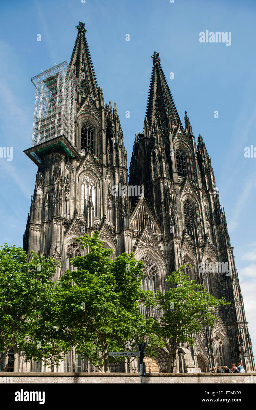 Köln, Altstadt-Nord, Der Kölner Dom, nome offizieller Hohe Domkirche San Petrus. Seit 1996 zählt der Kölner Dom zum UNESCO-Weltk Foto Stock