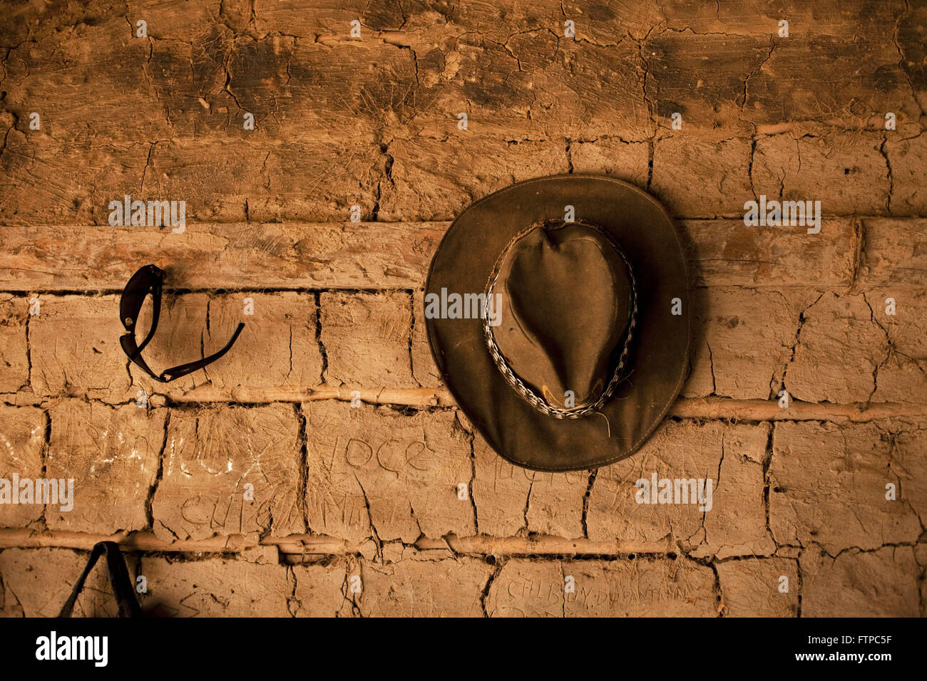 Custodia per interno per la zona umida accanto alla banca del fiume Paraguay Foto Stock