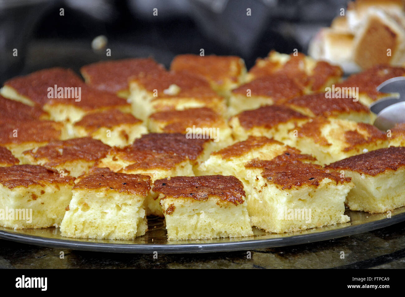 La torta di panna con noce di cocco Foto Stock