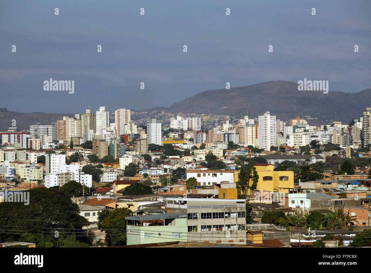 Vista dal quartiere di New Town nella regione nord-est di Belo Horizonte - MG Foto Stock